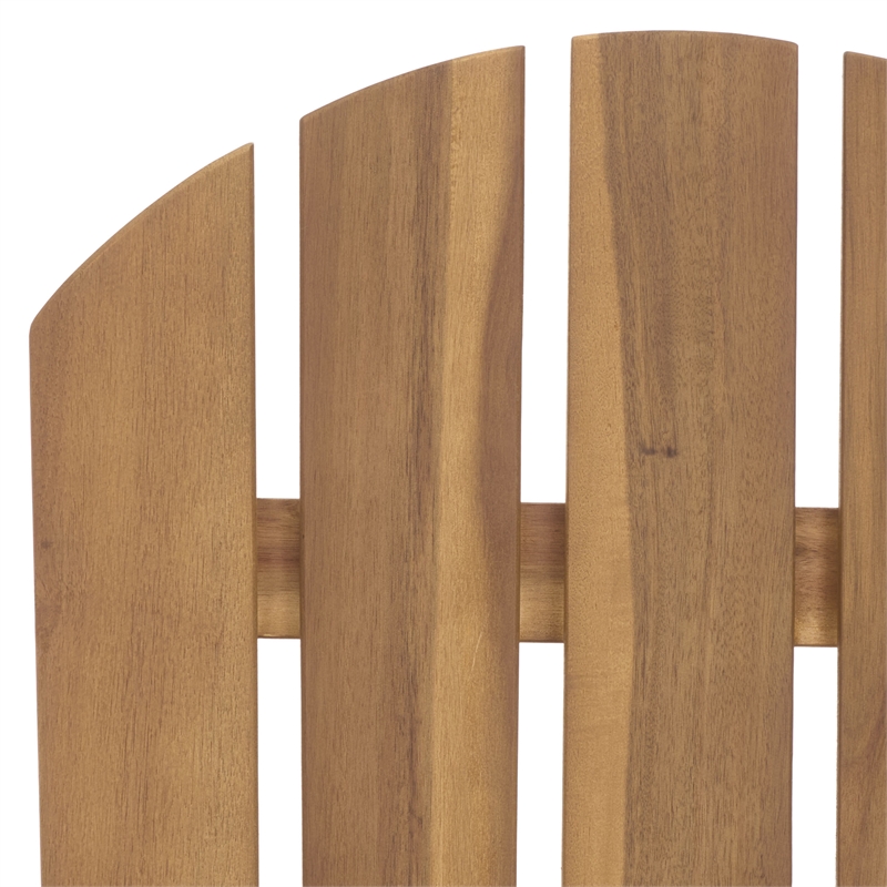 Safavieh Stowe Adirondack Wood Rocking Chair  in Teak
