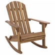 Safavieh Stowe Adirondack Wood Rocking Chair  in Teak