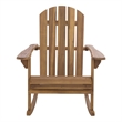 Safavieh Stowe Adirondack Wood Rocking Chair  in Teak