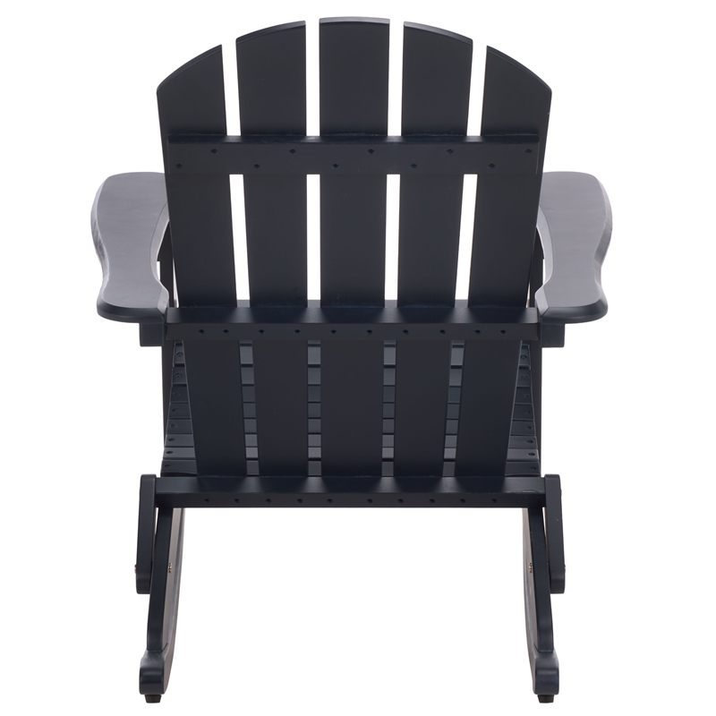 Safavieh Stowe Adirondack Wood Rocking Chair  in Blue