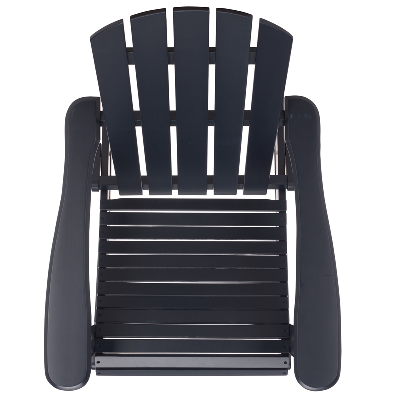 Safavieh Stowe Adirondack Wood Rocking Chair  in Blue