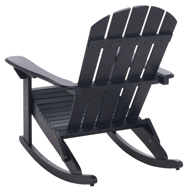 Safavieh Stowe Adirondack Wood Rocking Chair  in Blue
