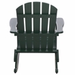Safavieh Stowe Adirondack Wood Rocking Chair  in Green