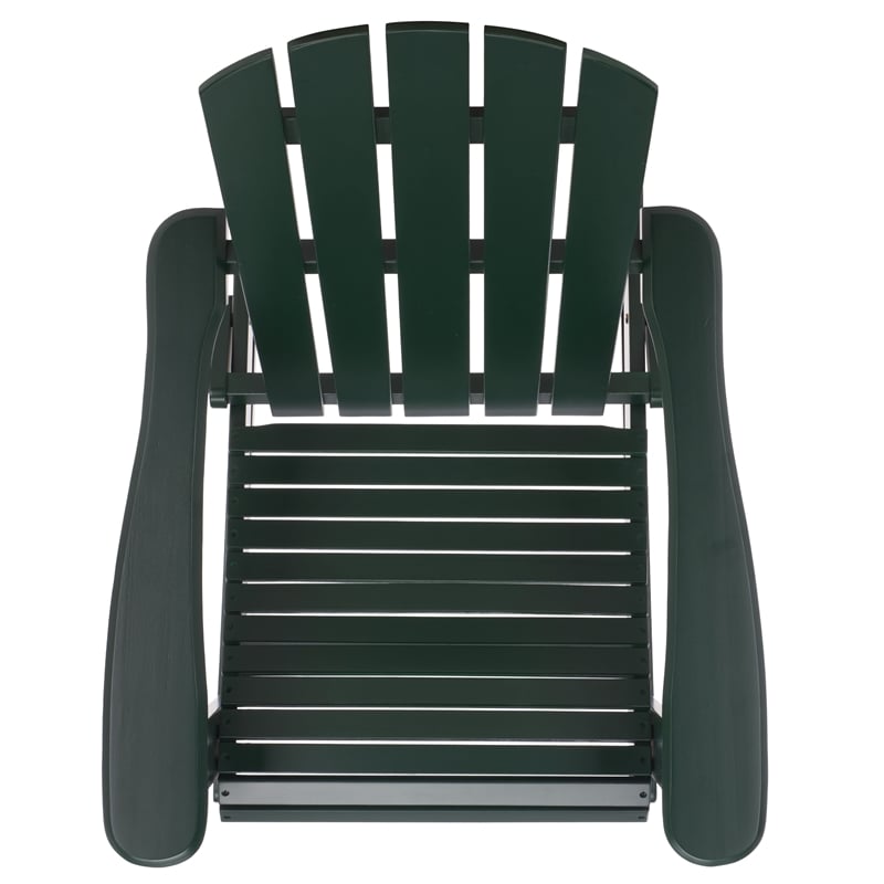 Safavieh Stowe Adirondack Wood Rocking Chair  in Green