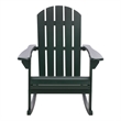 Safavieh Stowe Adirondack Wood Rocking Chair  in Green