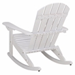 Safavieh Stowe Adirondack Wood Rocking Chair  in White