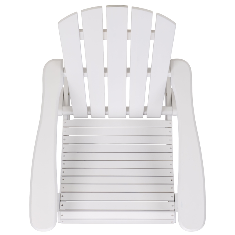 Safavieh Stowe Adirondack Wood Rocking Chair  in White