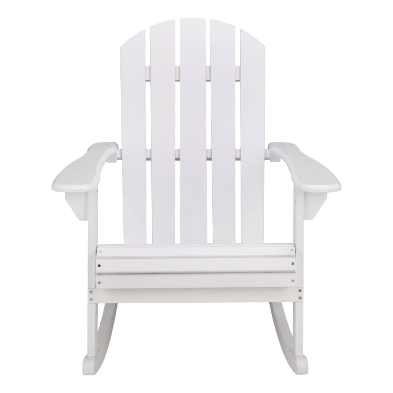 Safavieh Stowe Adirondack Wood Rocking Chair  in White