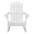 Safavieh Stowe Adirondack Wood Rocking Chair  in White