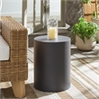 Safavieh Tina Cylinder Accent Table in Black