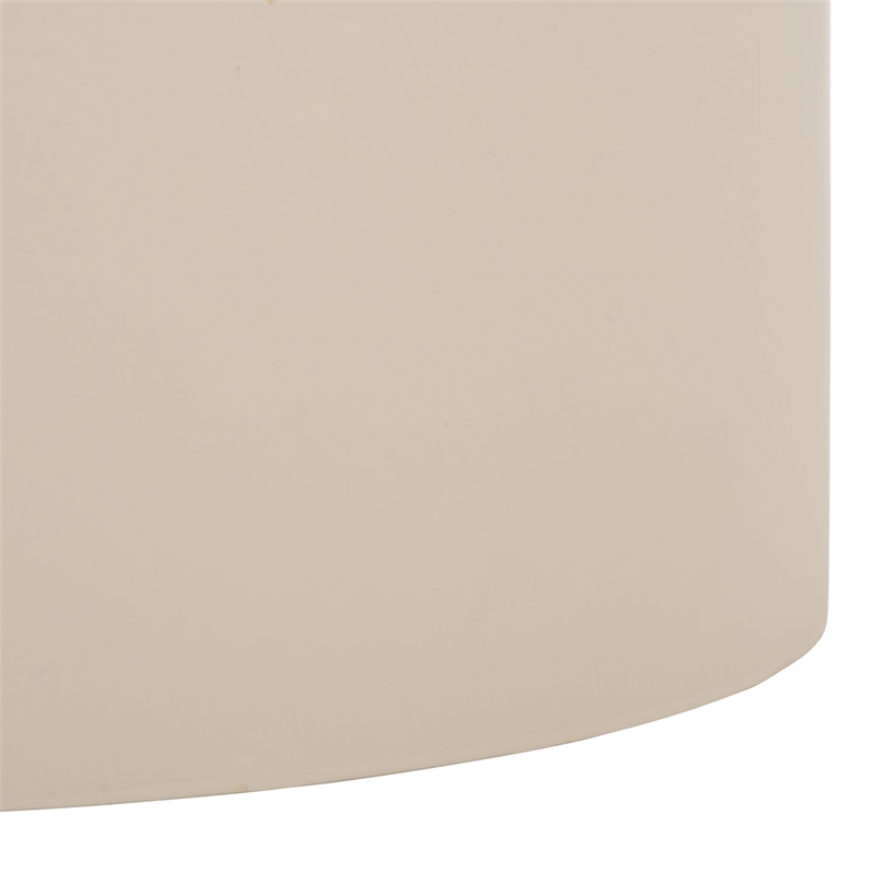 Safavieh Tina Cylinder Accent Table in Ivory