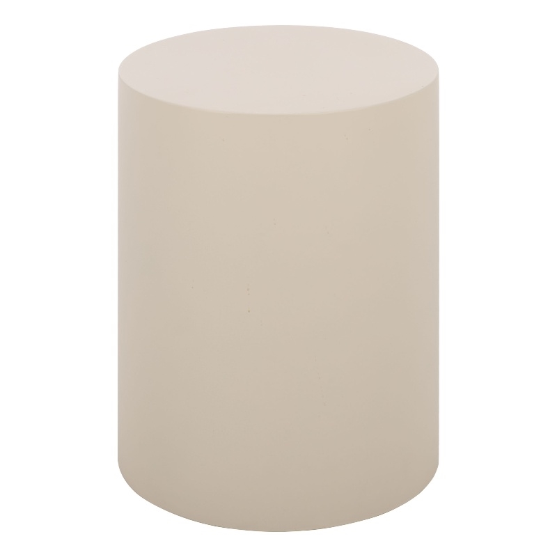 Safavieh Tina Cylinder Accent Table in Ivory