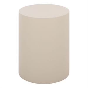 Safavieh Tina Cylinder Accent Table in Ivory