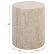 Safavieh Tina Cylinder Accent Table  in Beige