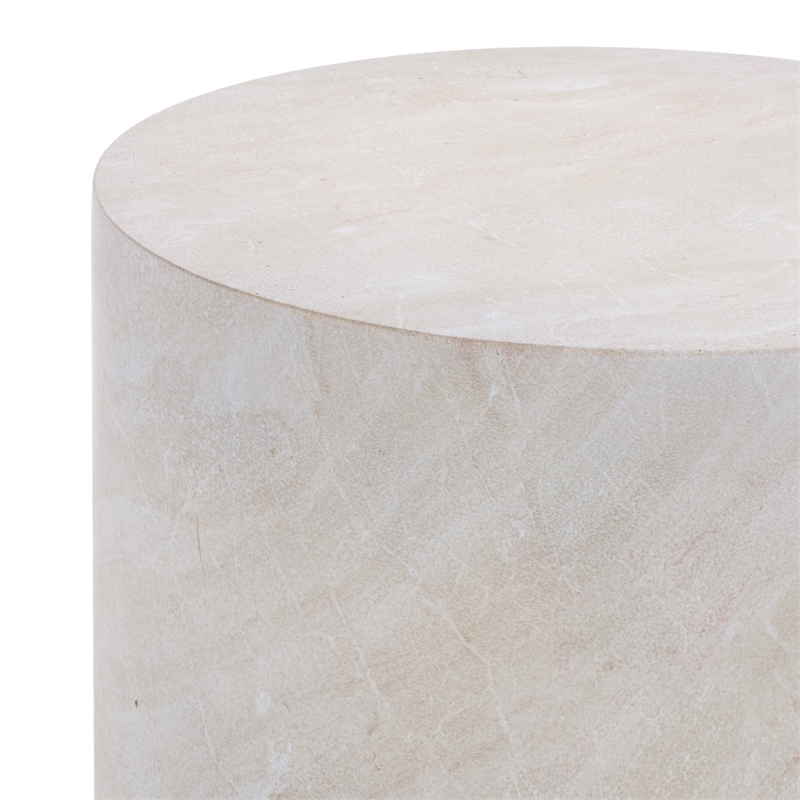 Safavieh Tina Cylinder Accent Table in Smoke