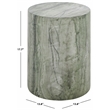 Safavieh Tina Cylinder Accent Table in Green