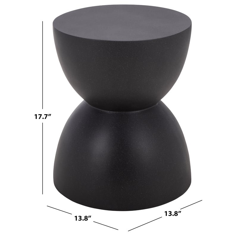 Safavieh Tina Hourglass Accent Table in Black