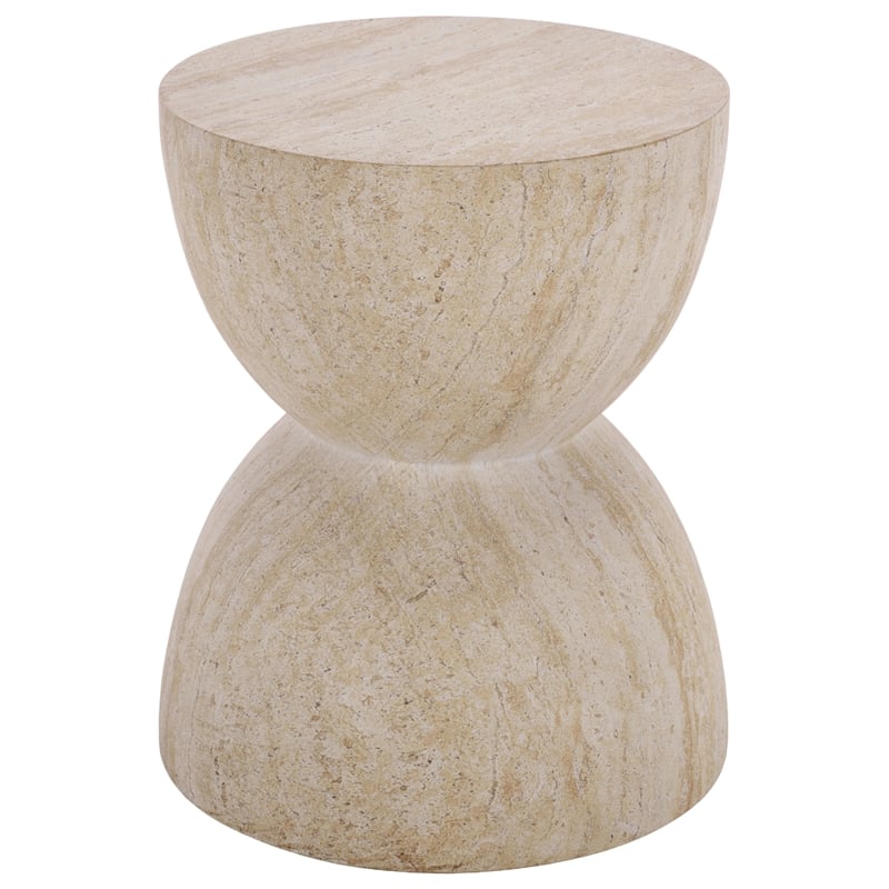 Safavieh Tina Hourglass Accent Table in Beige