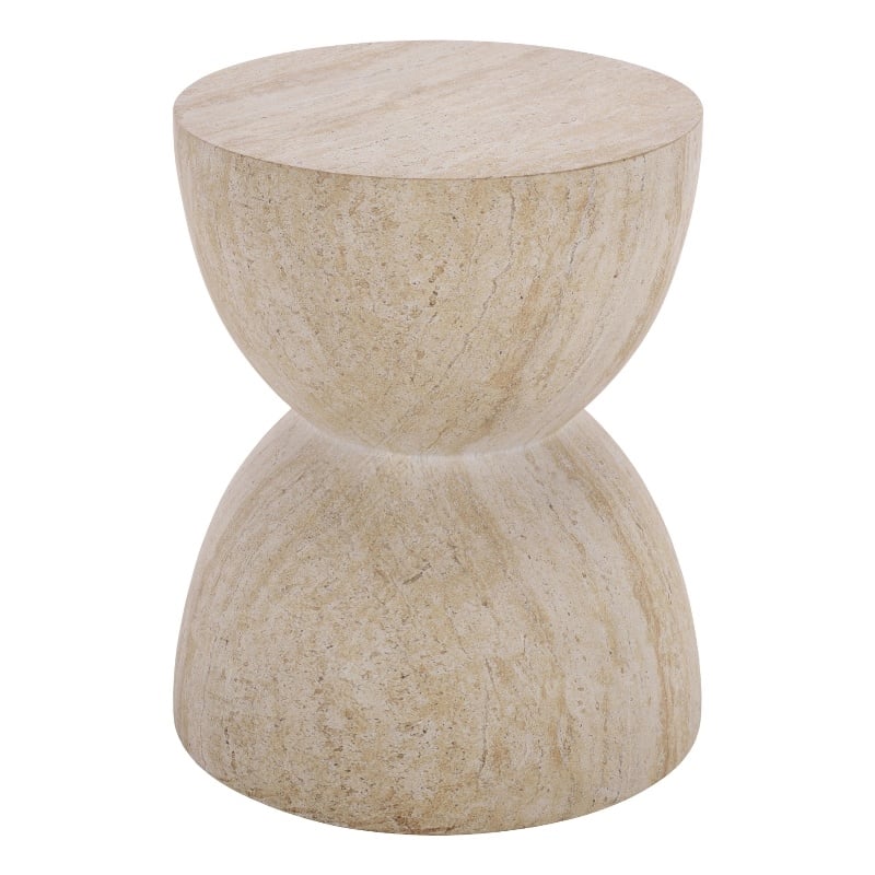 Safavieh Tina Hourglass Accent Table in Beige