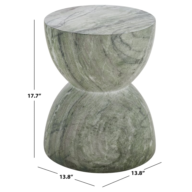 Safavieh Tina Hourglass Accent Table  in Green