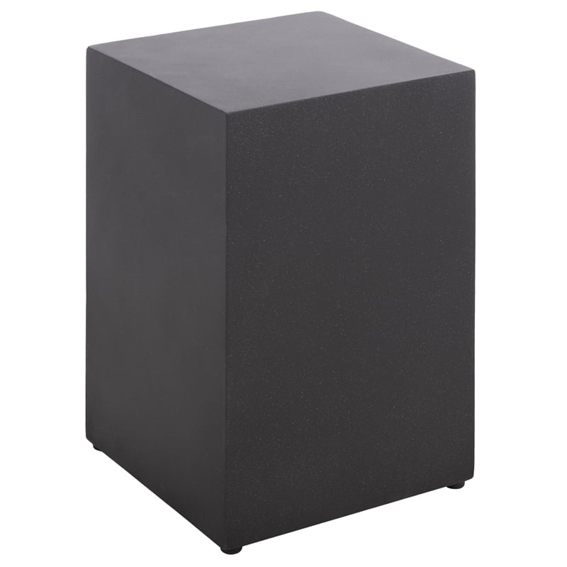 Safavieh Tina Cube Accent Table in Black