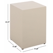 Safavieh Tina Cube Accent Table in Ivory