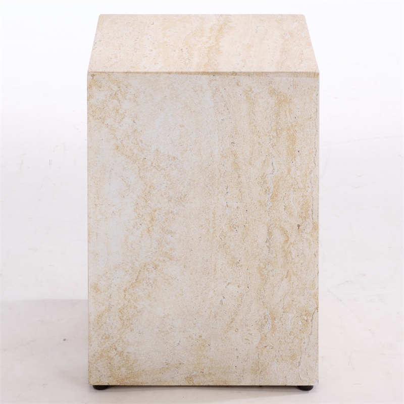 Safavieh Tina Cube Accent Table in Beige