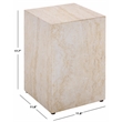 Safavieh Tina Cube Accent Table in Beige