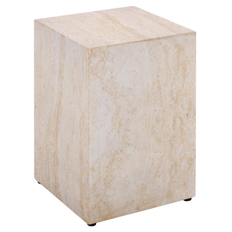 Safavieh Tina Cube Accent Table in Beige