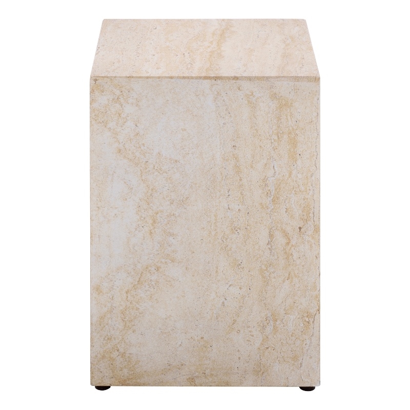 Safavieh Tina Cube Accent Table in Beige