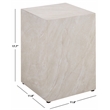 Safavieh Tina Cube Accent Table in Smoke