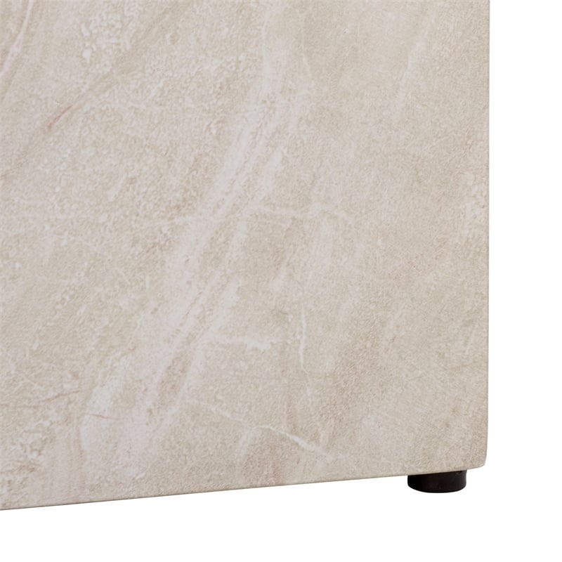 Safavieh Tina Cube Accent Table in Smoke