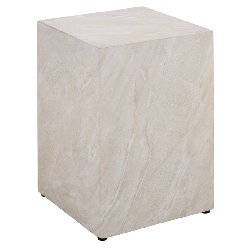 Safavieh Tina Cube Accent Table in Smoke