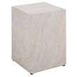 Safavieh Tina Cube Accent Table in Smoke