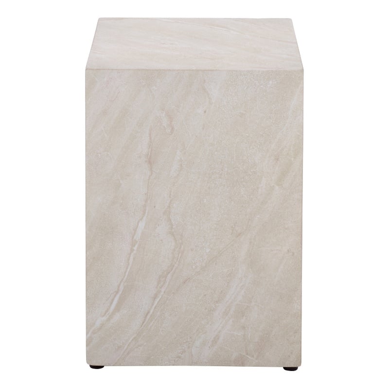 Safavieh Tina Cube Accent Table in Smoke