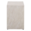 Safavieh Tina Cube Accent Table in Smoke