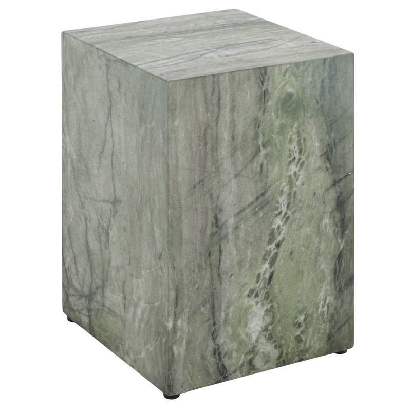 Safavieh Tina Cube Accent Table in Green