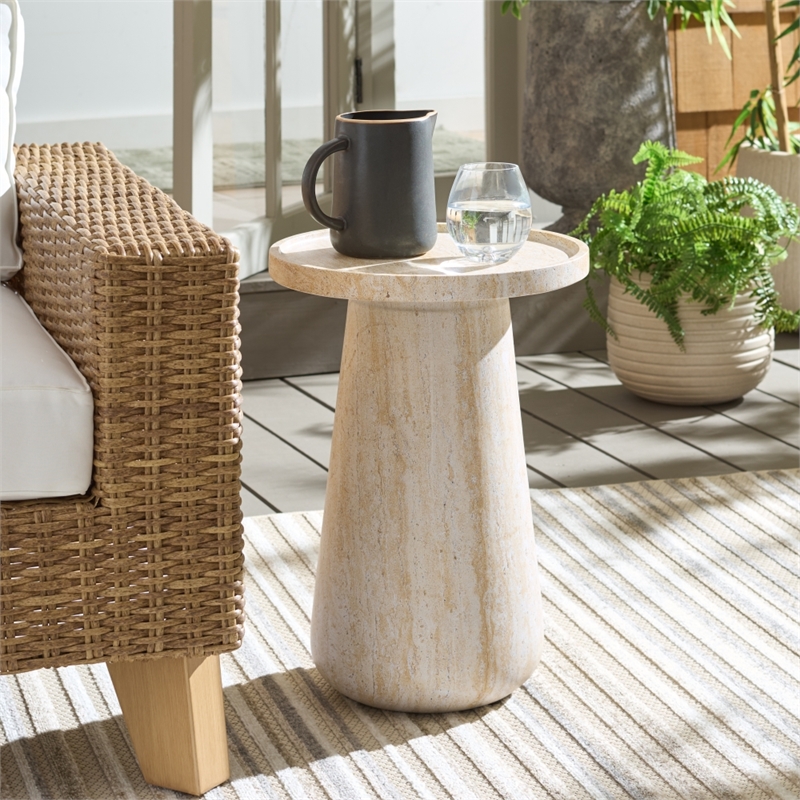Safavieh Tina Accent Table in Beige