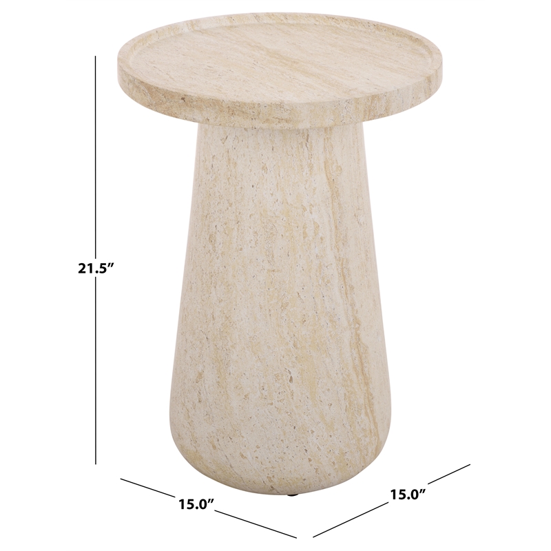 Safavieh Tina Accent Table in Beige