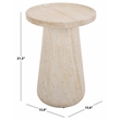 Safavieh Tina Accent Table in Beige