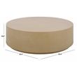 Safavieh Tina Round Coffee Table  in Beige