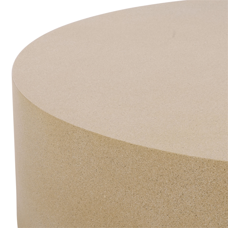 Safavieh Tina Round Coffee Table  in Beige