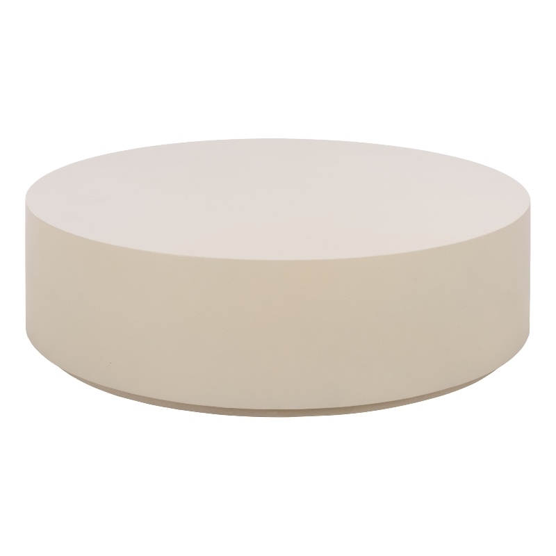 Safavieh Tina Round Coffee Table in Ivory