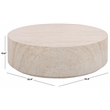 Safavieh Tina Round Coffee Table in Beige
