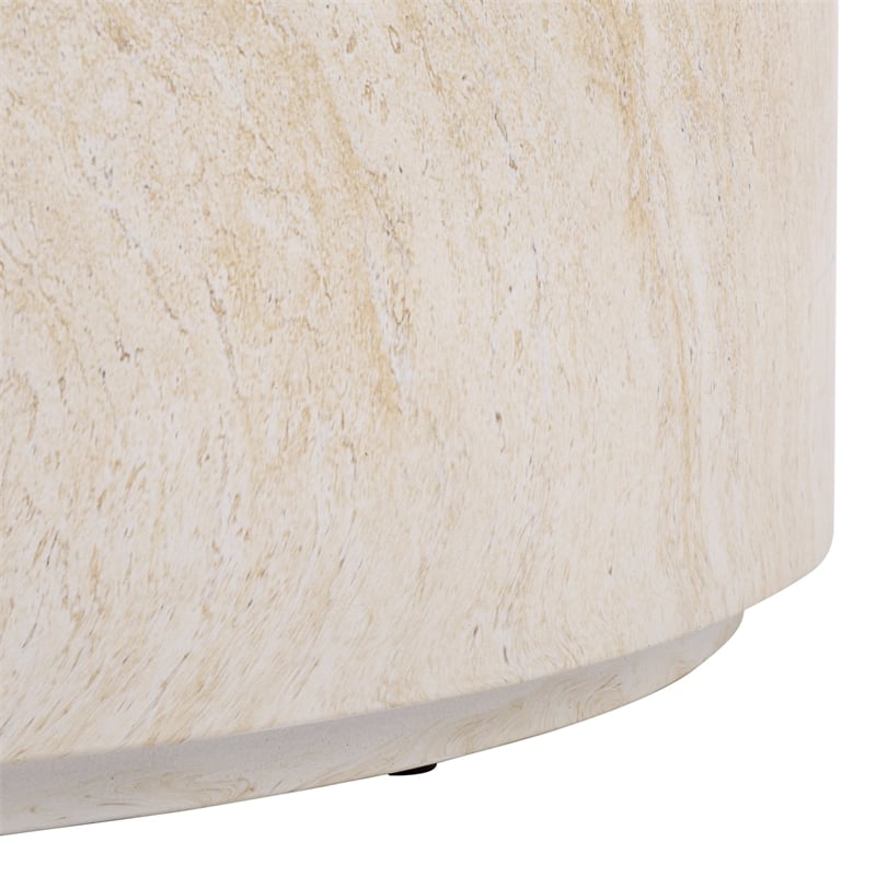 Safavieh Tina Round Coffee Table in Beige