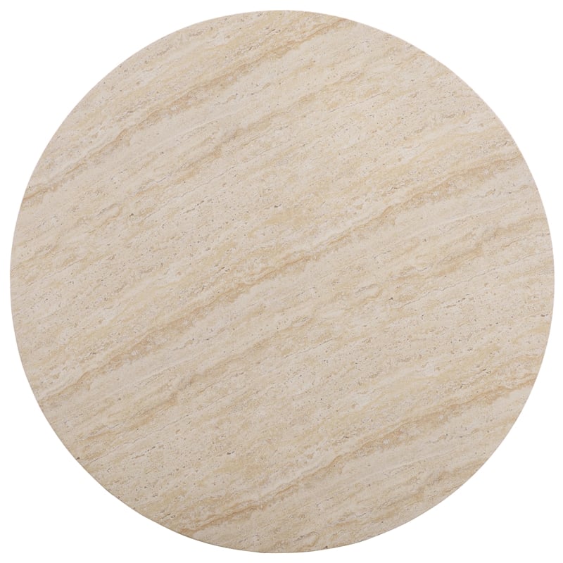 Safavieh Tina Round Coffee Table in Beige