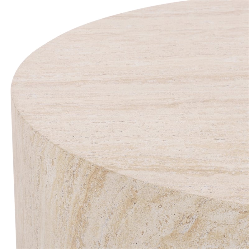 Safavieh Tina Round Coffee Table in Beige