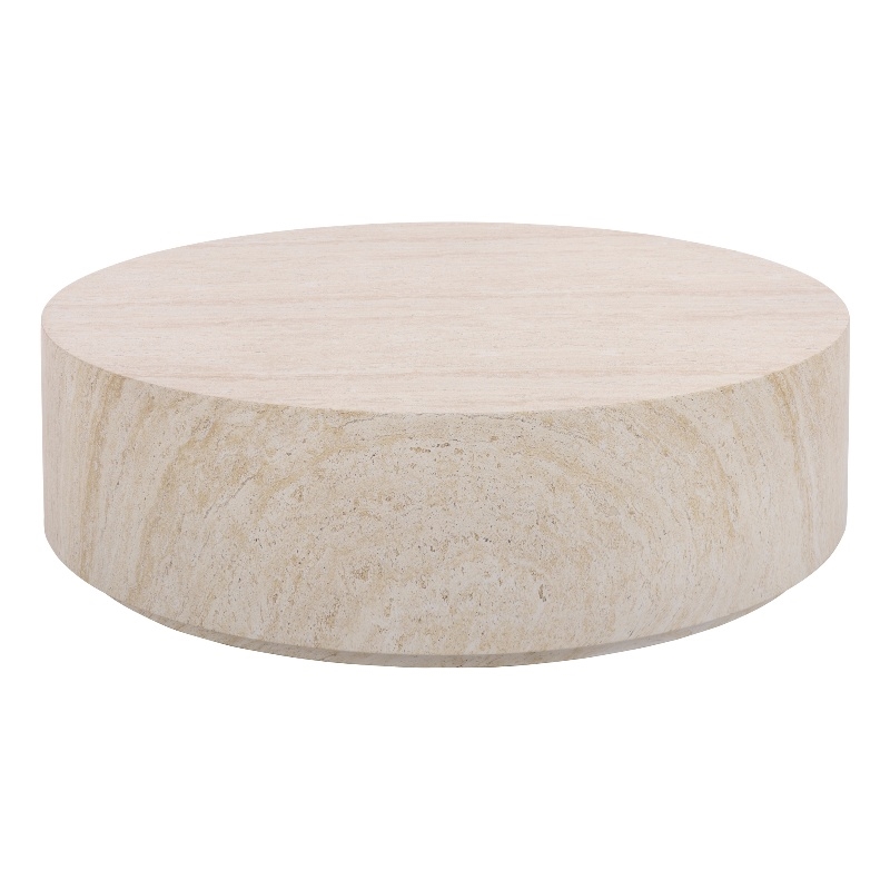 Safavieh Tina Round Coffee Table in Beige