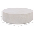 Safavieh Tina Round Coffee Table in Smoke