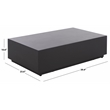 Safavieh Tina Rectangle Coffee Table in Black